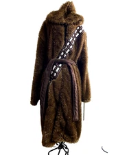 Chewbacca Robe Factory Star Wars Robe Adult One Size w/Belt EUC 100% Poly