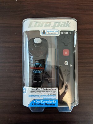 Nyko Core Pack Wand Controller with Wii Motion Plus - RARE NEW SEALED KIT 