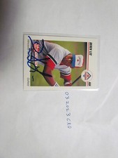 1992 Skybox Derek Lee signed baseball Card