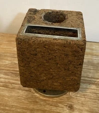 Vintage Park Sherman Mid Century Modern Desk Organizer Cork Pen Pencil Holder