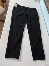 Plaid  Plain Men  s Skinny Fit Pants 38x30 Black  Stylish Slim Fit 819 Trousers