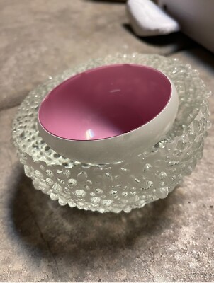 Molly Stone Signed Postmodern Memphis Style Studio Art Glass - Reflecting Bowl