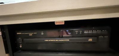 Denon DCM-370 5 Disc CD Changer HDCD Automatic Disc Loading PCM Audio Technology