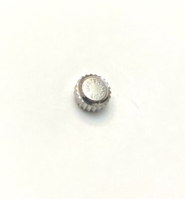 Genuine Rolex Oyster Patent Brevet+ Steel Watch Crown, 5.4mm x 3mm, Tap 9