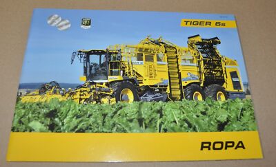 Ropa Tiger 6s Potato Harvester Agricultural Brochure Prospekt RU