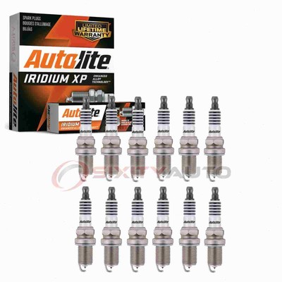 12 pc Autolite Iridium XP Spark Plugs for 1998-2005 Mercedes-Benz E320 3.2L ye