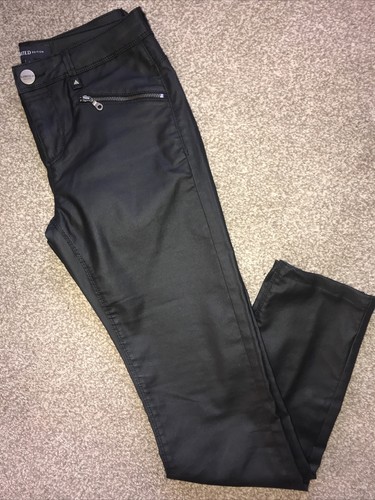 MATT LEATHER LOOK JEANS “STUDS 