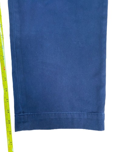 Vintage Polo Ralph Lauren Chino Pants Mens W36 L30 Blue Ethan Business Baggy - Picture 9 of 10