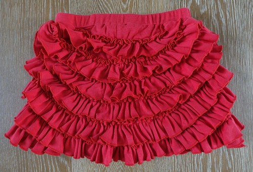 Lemon Loves Lime Girls Red Ruffle Shorts Size 10-12 EUC - Picture 3 of 3