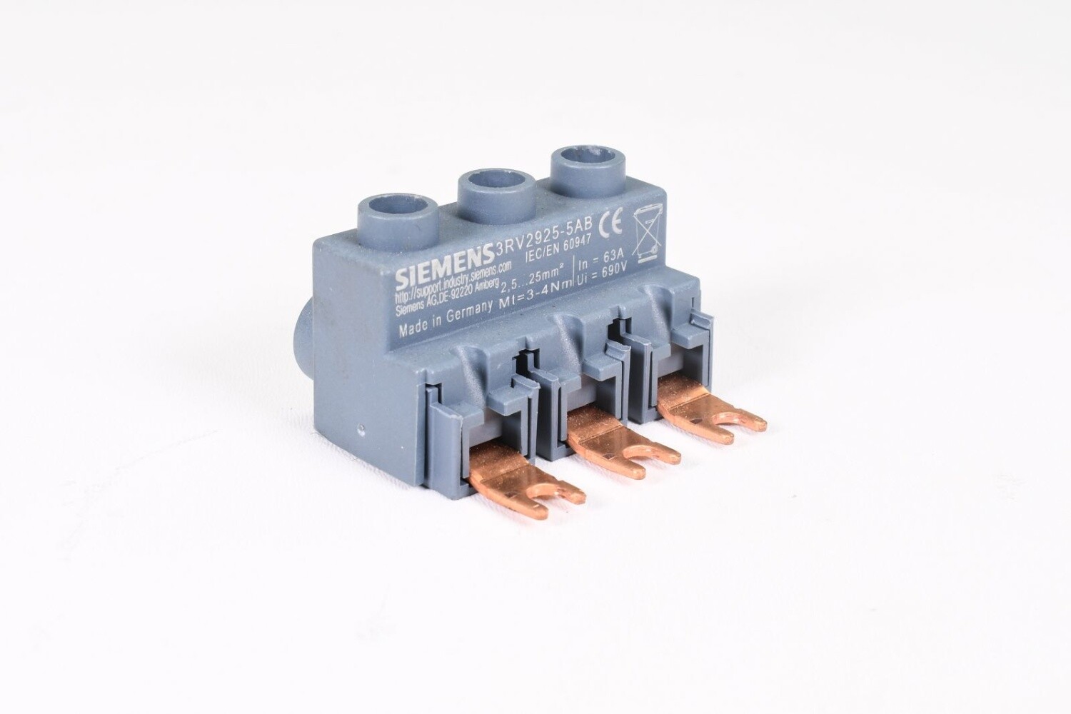 SIEMENS 3RV2925-5AB, 3-phase feed terminal