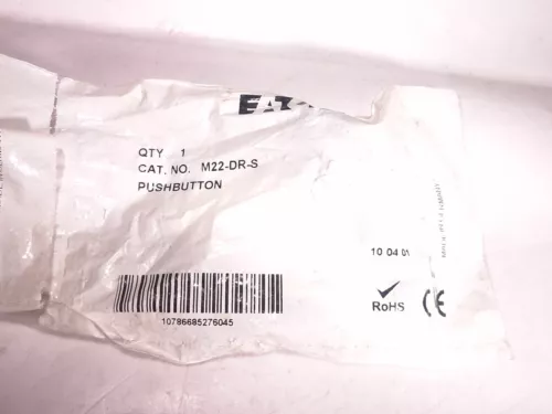 EATON M22-DR-S BLACK PUSH BUTTON SWITCH OPERATOR - 2 AVAILABLE