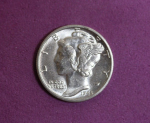 1945-D  Mercury Dime #P19094