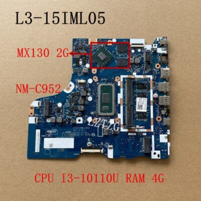 For Lenovo ideapad L3-15IML05 Motherboard I3-10110U MX130 2G RAM
