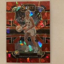 2024 Panini Select WNBA - Concourse Red Ice Prizm #54 Courtney Williams