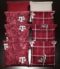 TEXAS A M University AGGIES CORNHOLE BEAN BAGS Tie Dye Tailgate Game 8 ACA Bags