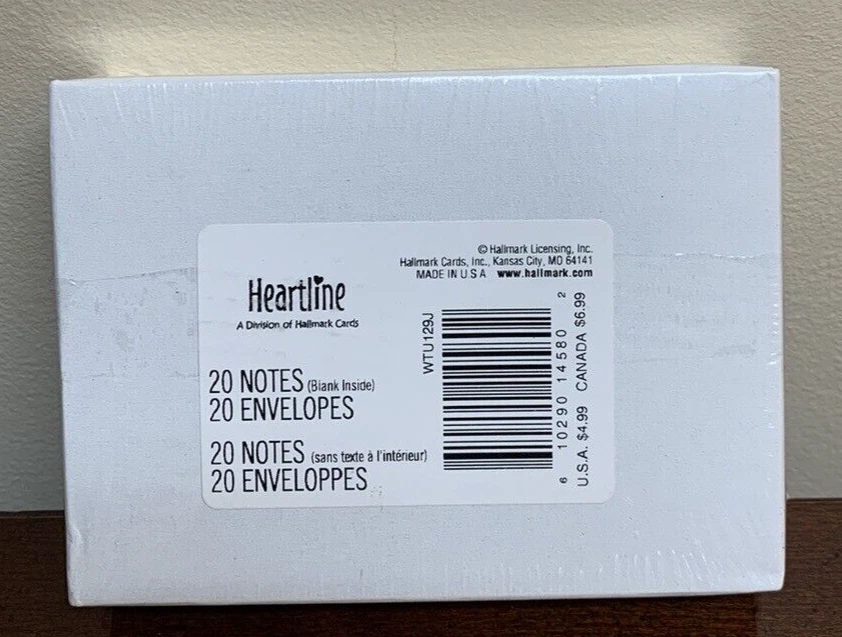 Sello de tarjetas de notas en blanco de agradecimiento margarita blanca de guinga amarilla - Juego de 20 Foto 2 de 2