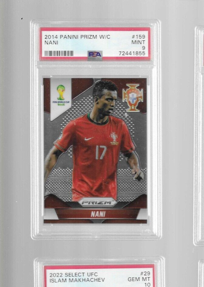 2014 Panini FIFA World Cup Brazil Prizm #159 Nani Portugal psa 9 mint