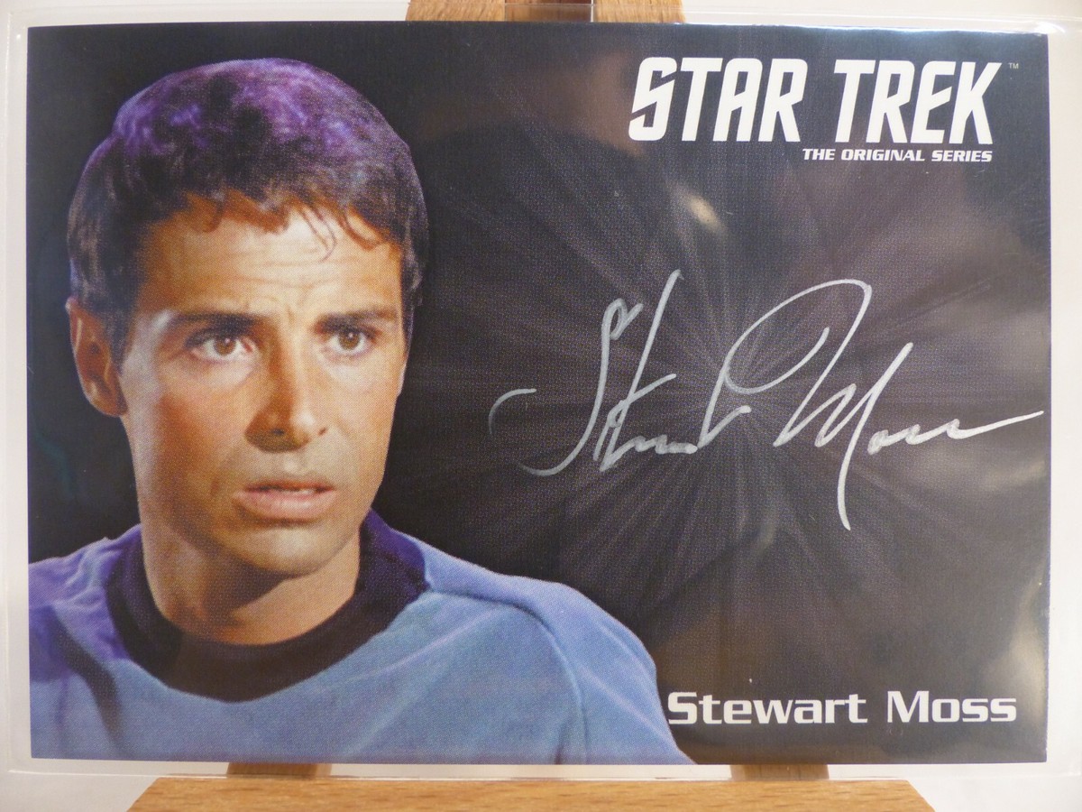 Star Trek TOS 50th anniversary silver autograph card Stewart Moss