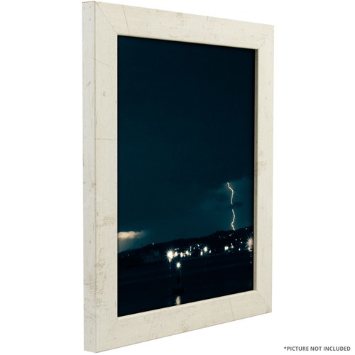 Cornici Craig Bauhaus, cornice moderna rustica in pino bianco 1,25" - Foto 3 di 11
