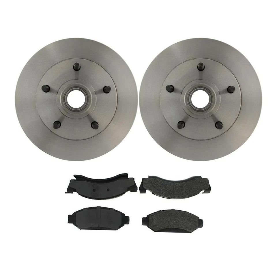 Комплект из 3 передних дисковых тормозных колодок C-Tek дисковый тормоз ротор подходит для Ford F-150 PZ 1986-1993 годов выпуска - Изображение 2 из 4