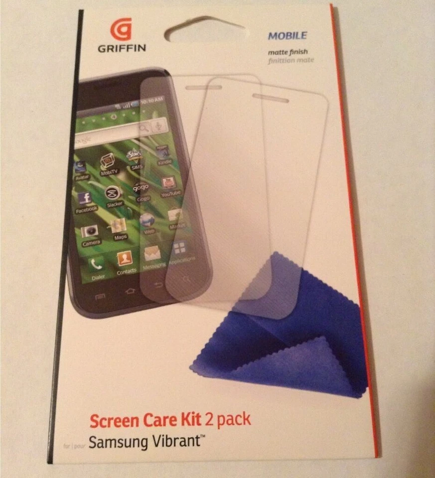 Funda Griffin Mobile iClear + Protectores de Pantalla para Samsung Galaxy S Vibrante Foto 3 de 3