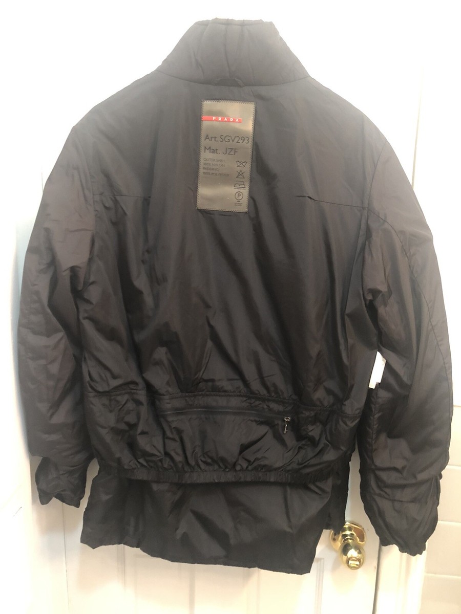 PRADA MEN'S NYLON WINDREAKER ZIP UP LINED JACKET SIZE S | eBay PRADA MEN'S NYLON WINDREAKER ZIP UP LINED JACKET SIZE S | eBay