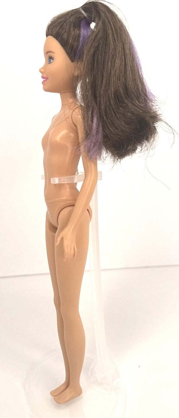 Mattel Barbie Skipper Babysitters Inc. 2019 Purple Hair Doll Only EUC