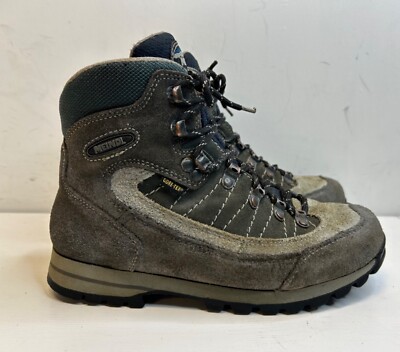 MEINDL Ladies Hiking Boots Grey Suede Gore Tex Leather Lace up