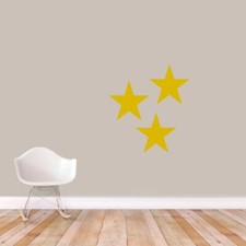 Set Of Stars Wall Decal Pack - Moon and Stars, Bedroom, Nursery, Kids, Baby
