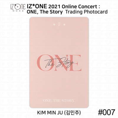 IZ*ONE 2021 One The Story Online Concert Trading card Photocard