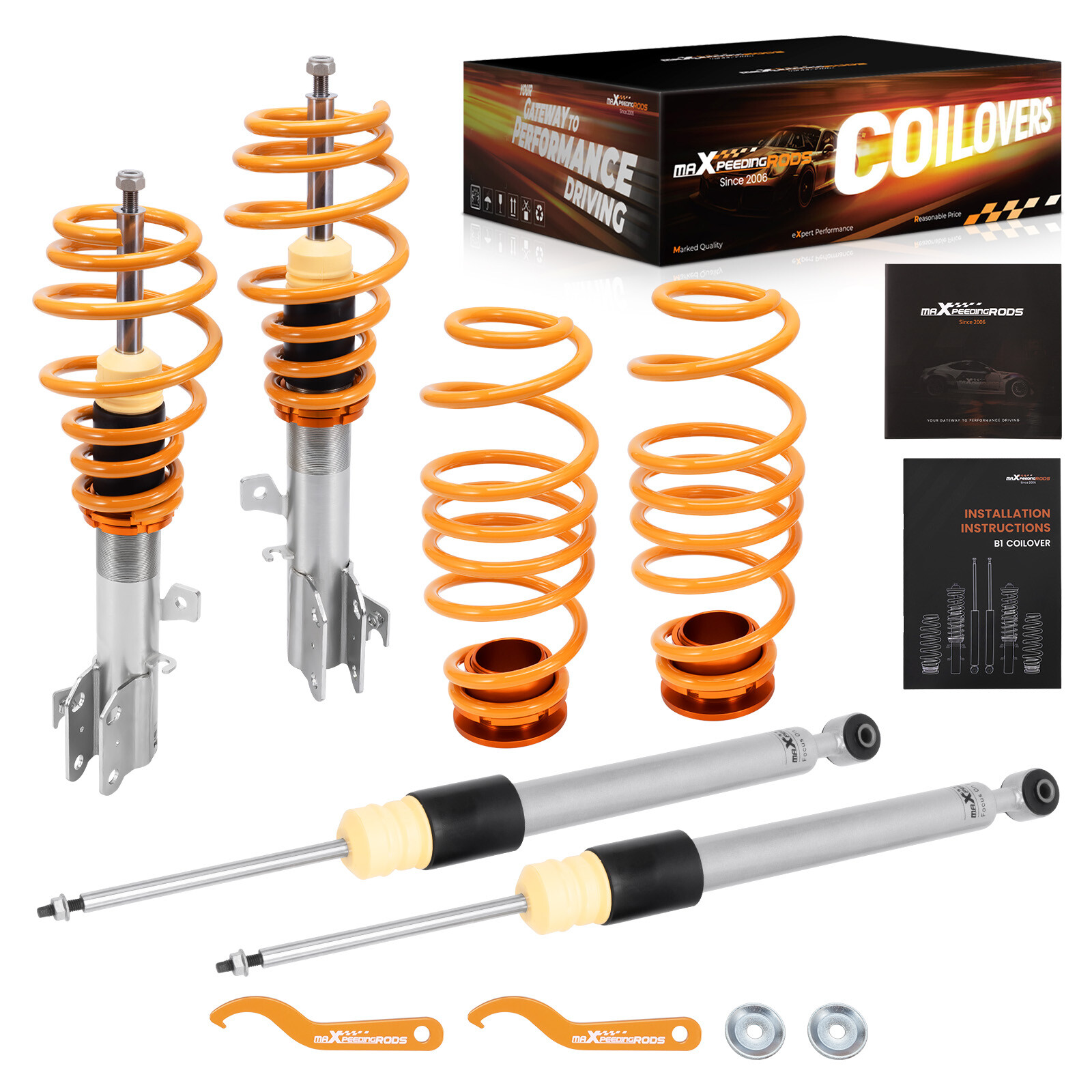 Street Coilovers Suspension Kit for Ford Fiesta Mk7 1.6 ST ST200 Lowering Kit