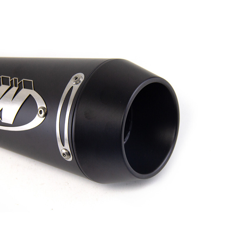 Bolt-on Exhaust Muffler System For Kawasaki Ninja ZX6R ZX636 2009-2022 – 55mm, Black