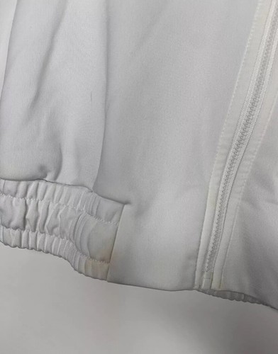Adidas Girls Kids Logo Zip Jacket Girl S 7/8 White Long Sleeve - Picture 3 of 4