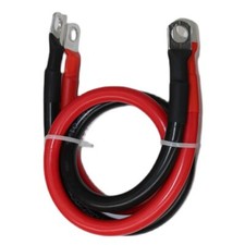 Battery Cables 2 Gauge Power Inverter Wire Set 2 AWG-1 ft Pure Copper Cable w...