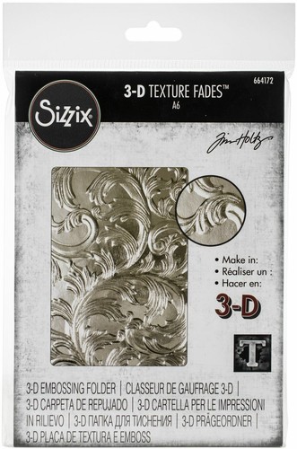 Tim Holtz Sizzix 3D TEXTURE FADES Embossing Folder You Choose New - Picture 3 of 13