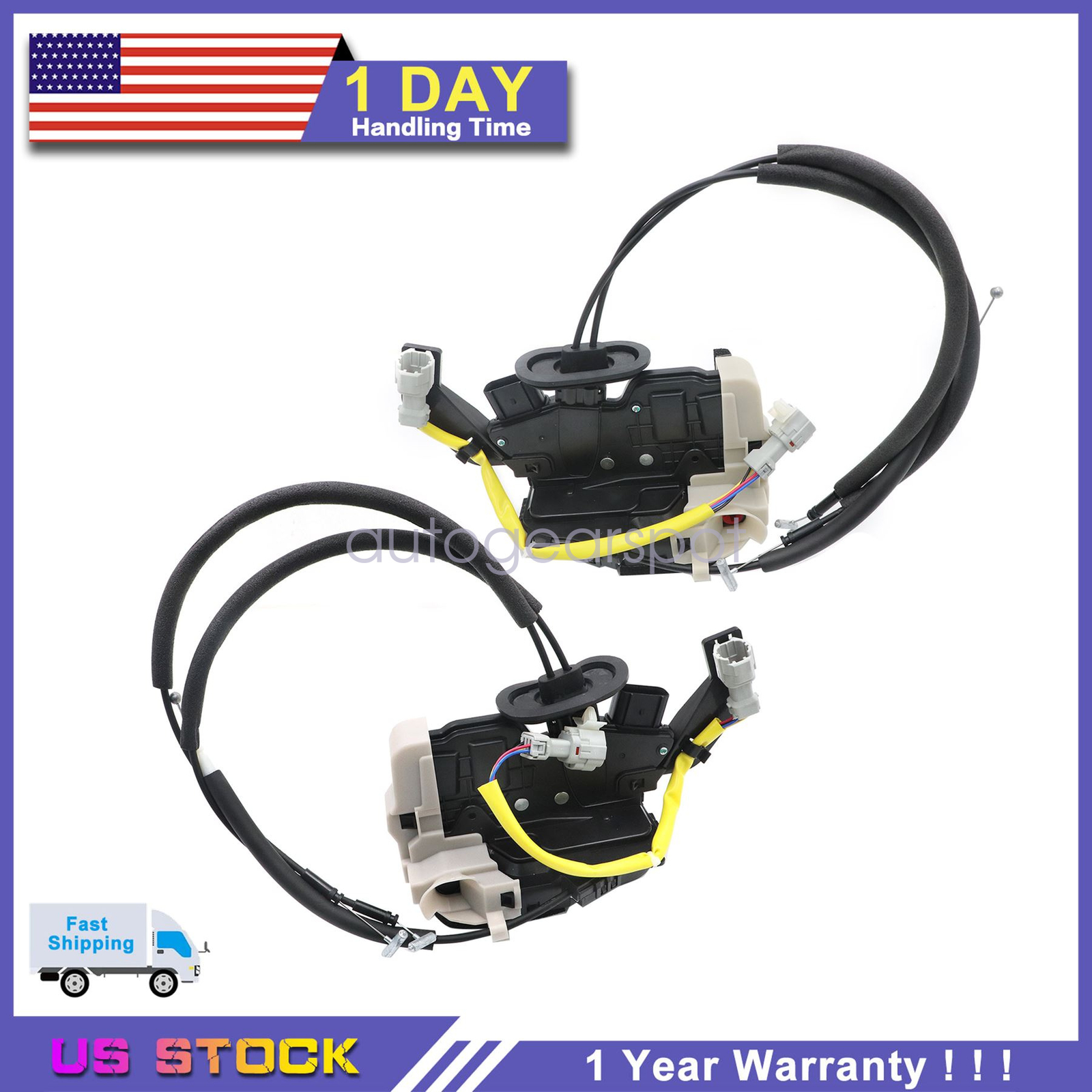 2Pcs Door Latch Assembly For Kia Optima 2012-2013 Front Left + Right Side