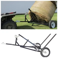 Adjustable Bale Mover,ATV/ UTV/ Truck Universal Round Hay Bale Trailer,1500lbs