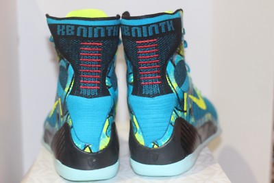 Nike Kobe IX 9 Size 9 DS Perspective Neon Turqouise Black Volt