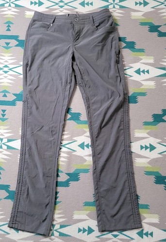 Kuhl Womens Legendary Pants Size 8 Long Gray Lightweight Stretch Hiking