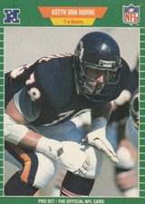 FREE SHIPPING-MINT-1989 Pro Set #52 Keith Van Horne Chicago Bears +BONUS CARDS
