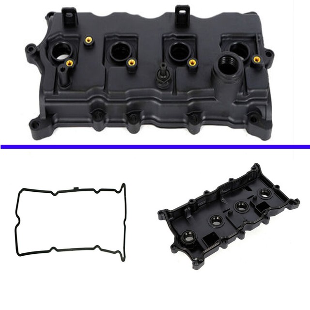 Black Engine Valve Cover W/ Gasket Kit For 1012 Nissan Rogue 4Door 2