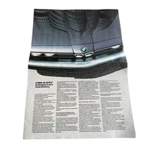 1983 BMW Dealership Poster Brochure 318i 528e 533i 733i Bavarian Motor Works