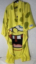 VtgSPONGEBOB Kids Snuggie 54" X 42" NICKELODEON Robe Lightweight Cartoon Bedtime