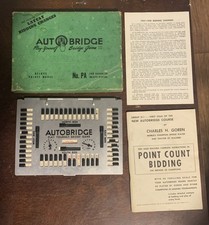 1957 Auto Bridge Play Yourself Card Game Vintage Deluxe Pocket Model No PA