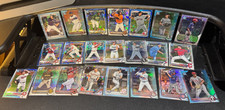 Bowman Chrome Sparkle, Sapphire, Blue, Shimmer and Atomic Refractor 22 Card Lot