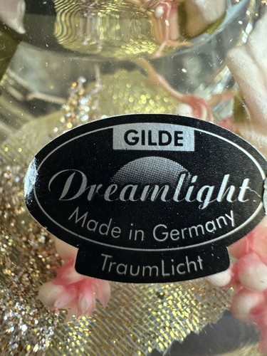 German Gilde Dreamlight Traumlicht Tealight Candle Holder Pink Cottage - Picture 4 of 20