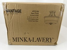 Minka Lavery Shyloh 2 Light Semi Flush in Brushed Nickel - 4922-84