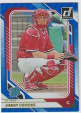 2026 DONRUSS JIMMY CROOKS CARDS RATED ROOKIE #78 BLUE /149 SP