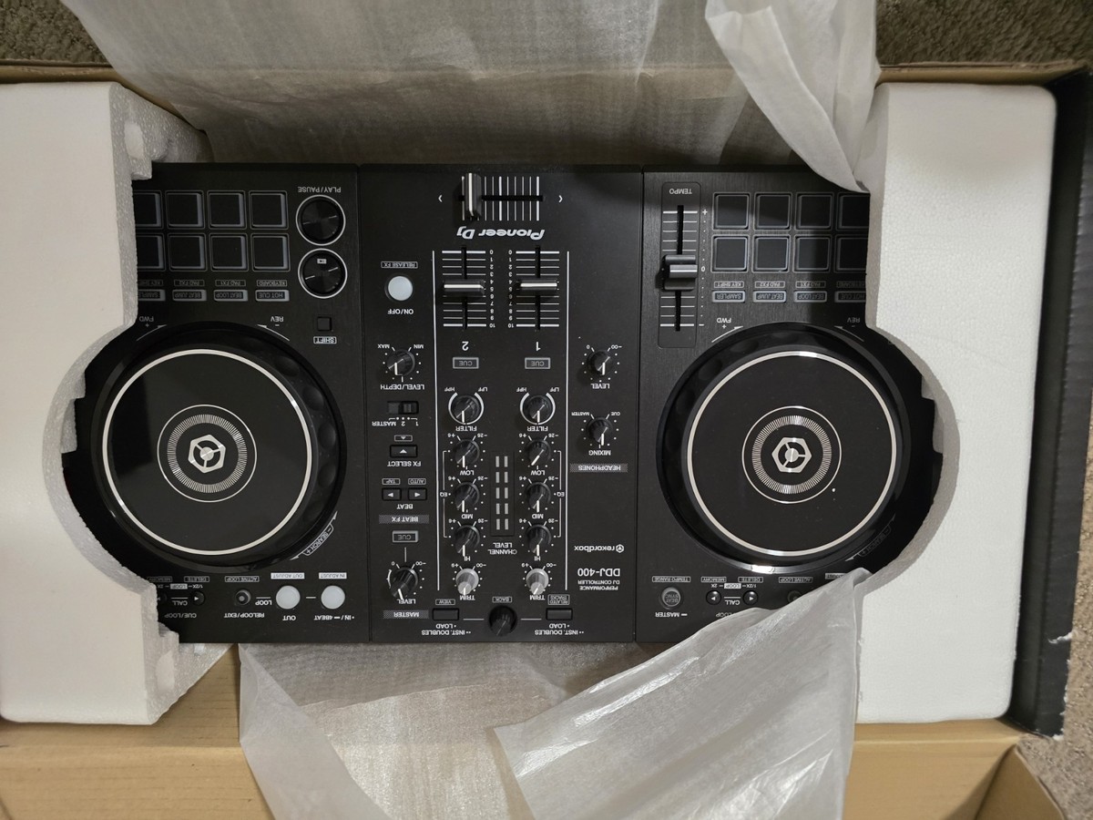 Pioneer DJ DDJ-400 2-Deck 2-Channel Controller Rekordbox, Pads