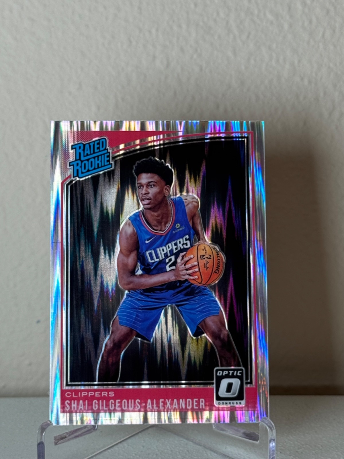 2018-19 Donruss Optic Shai Gilgeous-Alexander SHOCK PRIZM RATED ROOKIE #162 (RC)